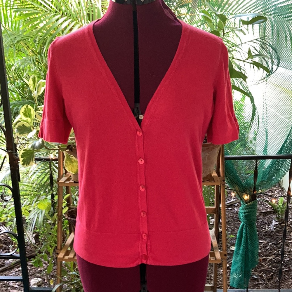 Ann Taylor Loft short sleeved cardigan